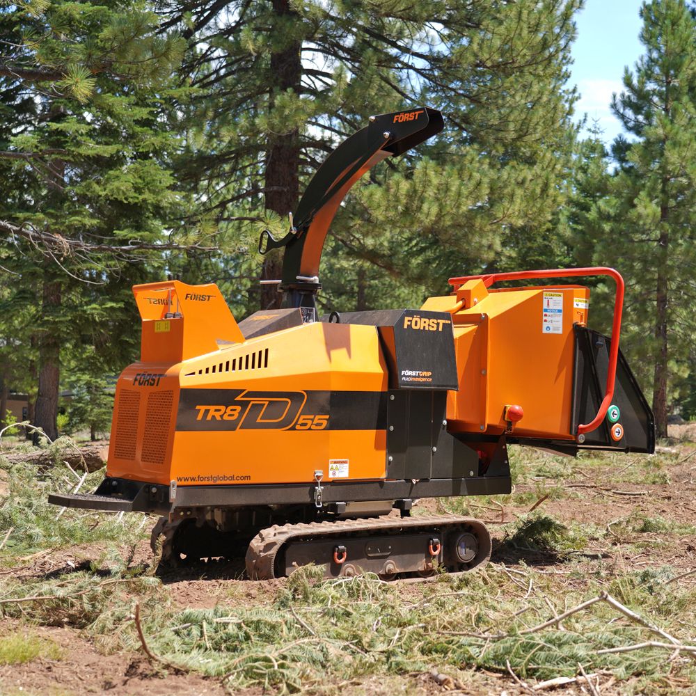 Forst TR8D Track Chipper with 55HP Doosan Diesel Engine