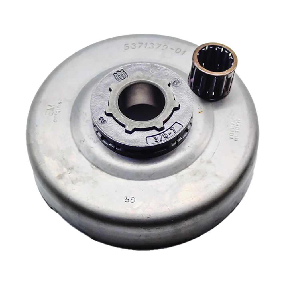 Husqvarna OEM Rim & Clutch Drum Assembly (3/8" x 7 Tooth) for 585, 592XP Chainsaws 598878501