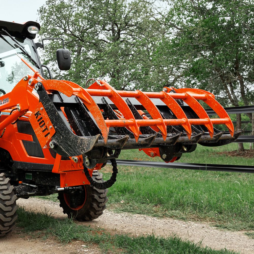 Kioti KG4066 Standard Duty 66" Single Arm Rake Grapple DK10, NS, NX