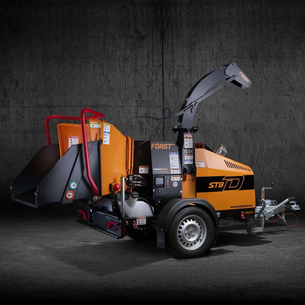 Forst ST8D Wheeled Chipper with 49HP Doosan Diesel Engine (01835)