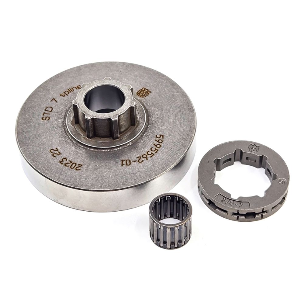 Husqvarna OEM Clutch Drum Assembly Kit (3/8"x 7) for 545, 550, 562 (Mark II) Chainsaws 575261011