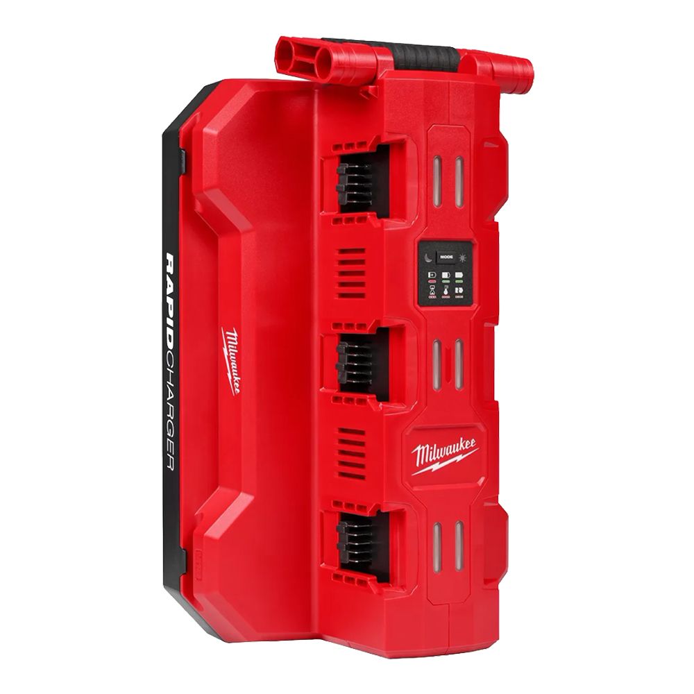 Milwaukee M18 Six Bay Daisy Chain Rapid Charger w/ PACKOUT Compatibility