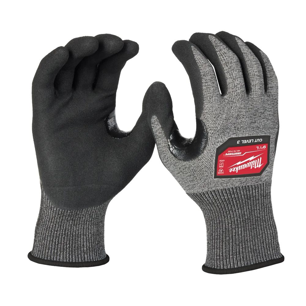 Milwaukee Cut Level 3 High-Dexterity Nitrile Dipped Gloves Large 48-73-7130
