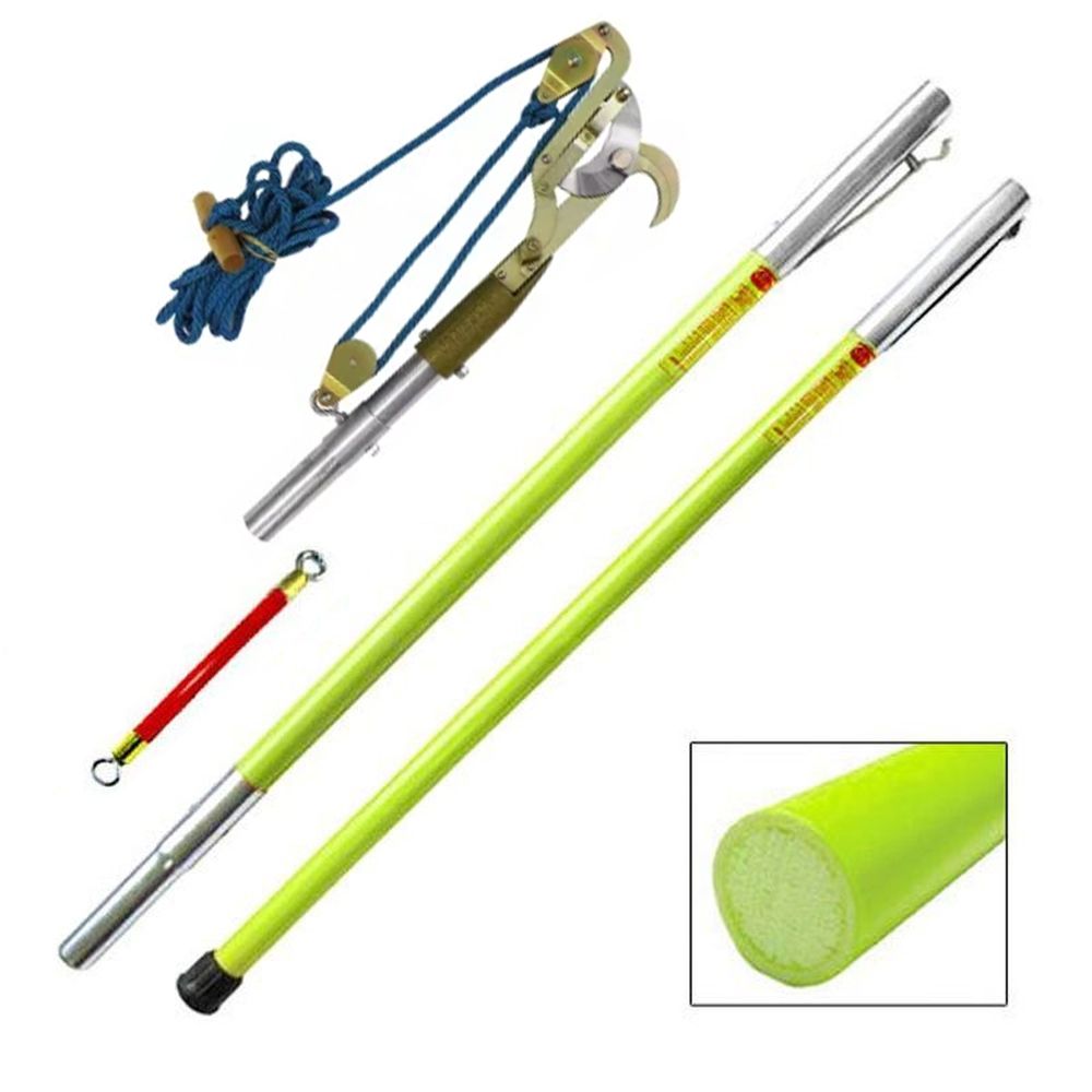 Jameson JE Series Fiberglass Pole Pruner Package with JA-34 Big Mouth Bull Pruner Head