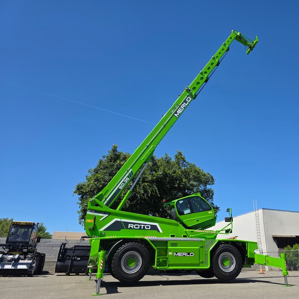 Merlo Roto 50.35 S Plus Telehandler w/AFM 440 Grapple Saw