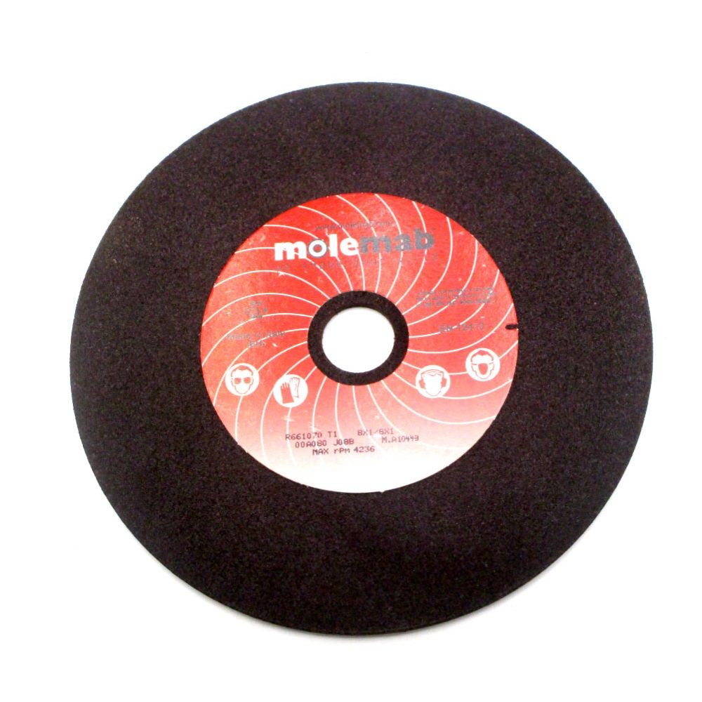Molemab Aluminum Oxide Grinding Wheel (8" x 1/8") for Silvey Grinders
