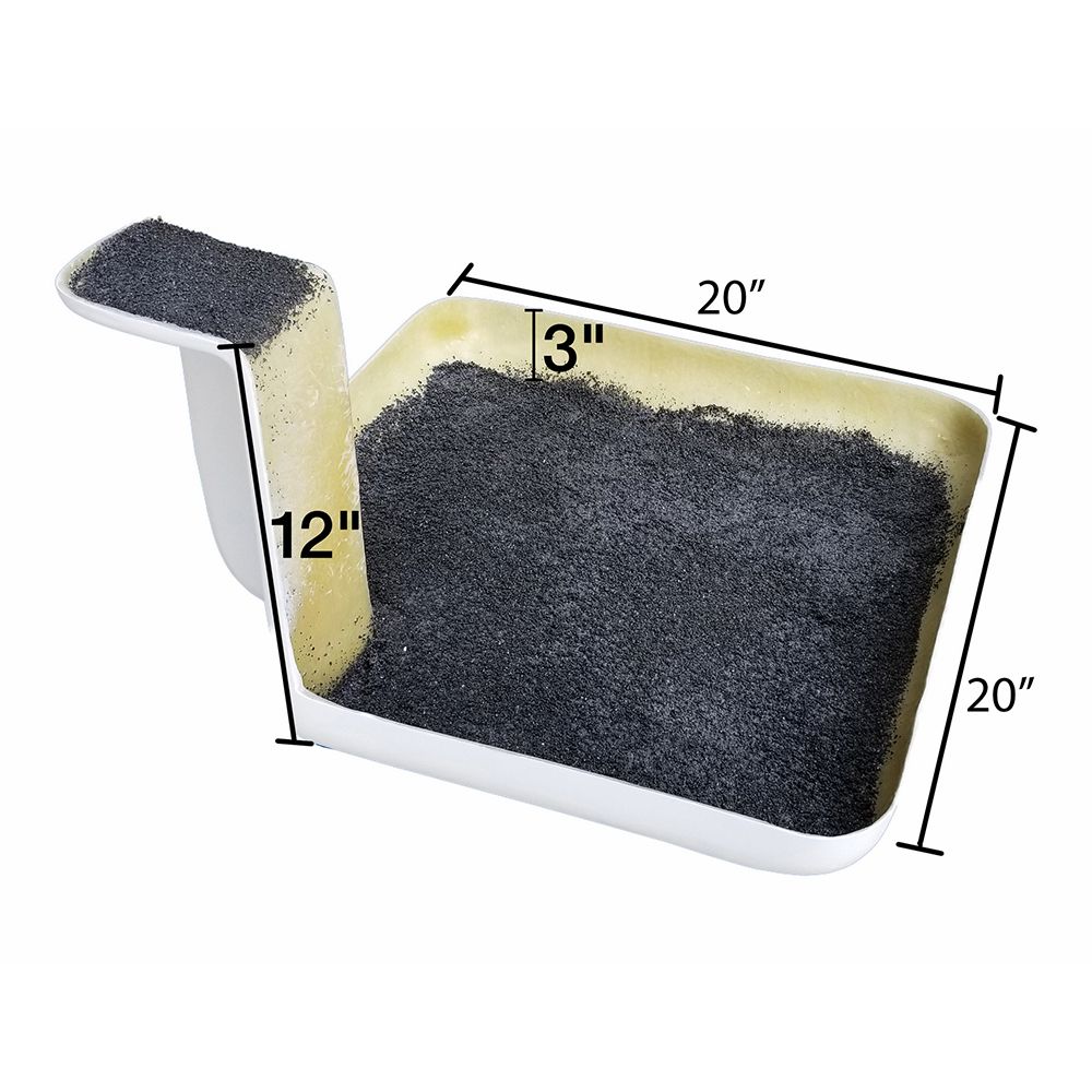 Aerial Bucket Scuff Pad with Step for 02207 Liner 24" x 24" x 39"