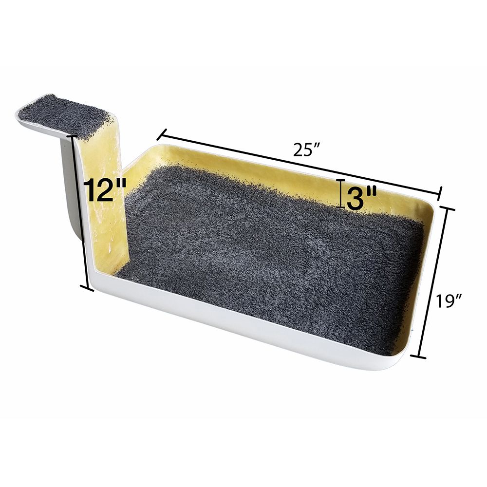 Aerial Bucket Scuff Pad with Step for 02213 ETi Liner 24" x 30" x 42"