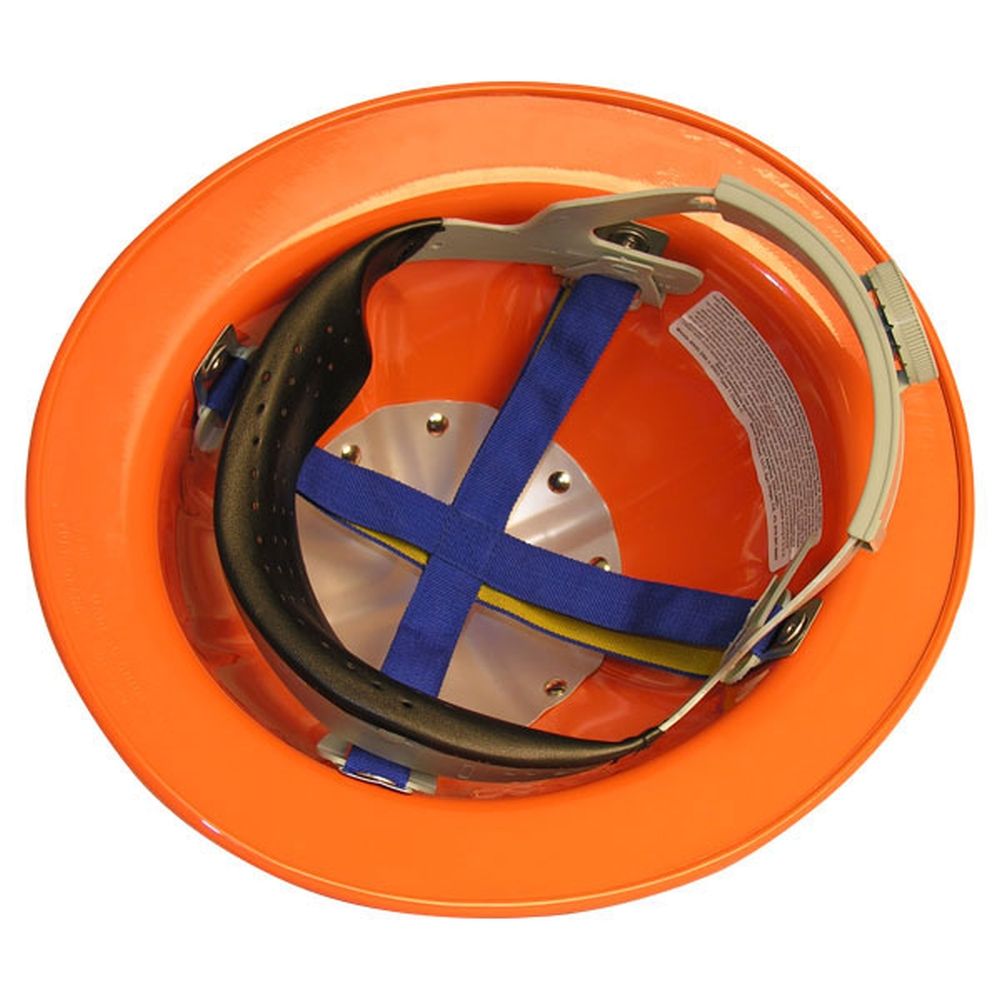 WoodlandPRO Full Brim Aluminum Hard Hat (Hi-Vis Orange)