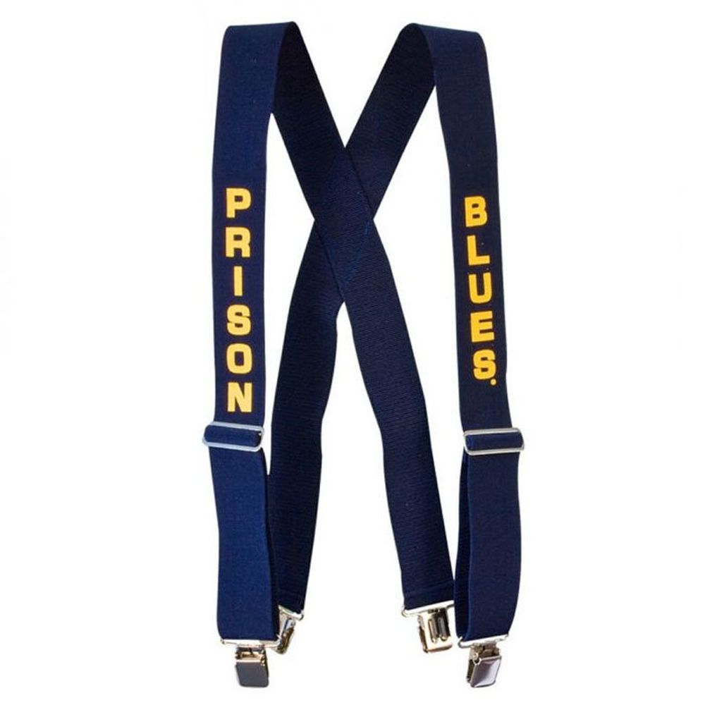 Prison Blues Gator Clip Suspenders (X-Large) X-Back