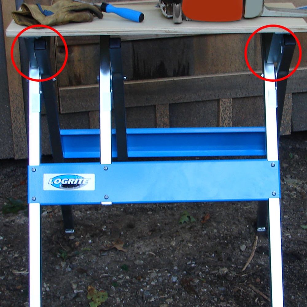 Logrite Sawbuck Table Top Brackets