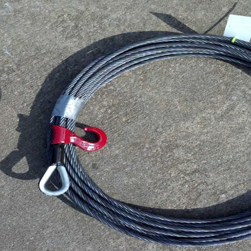 Beaver Squeezer Replacement Winch Line w/Hook 150'