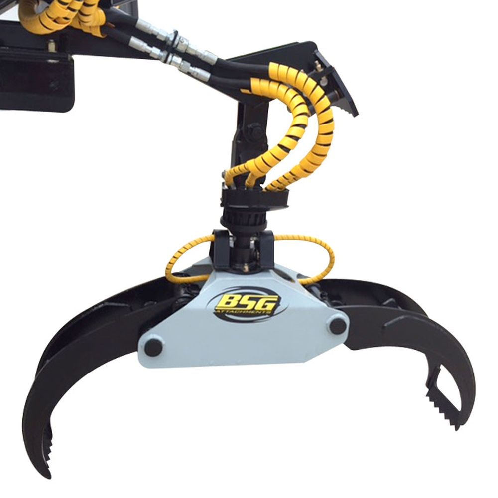 Beaver Squeezer 62" Skid Steer Grapple (BSG-12) w/12000 lb Winch - BSG-12