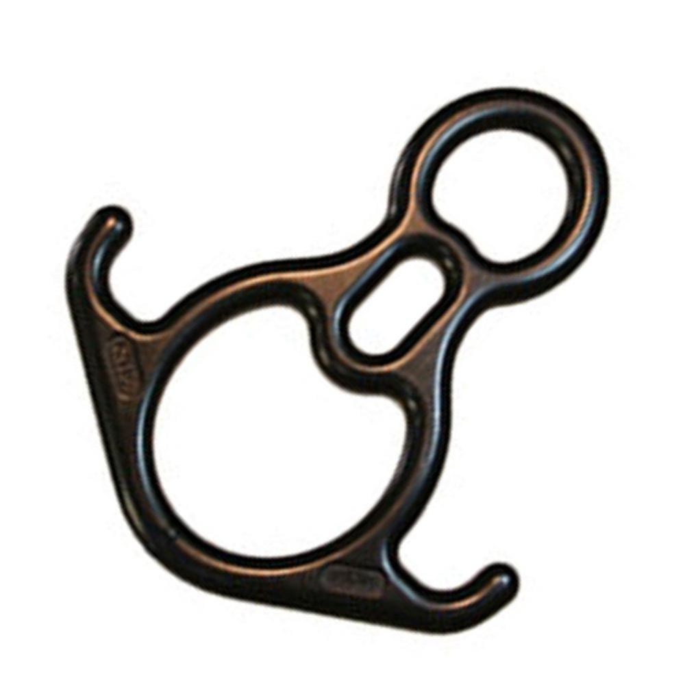 AMP Kura Figure 8 Descender with Ears (Aluminum) Black