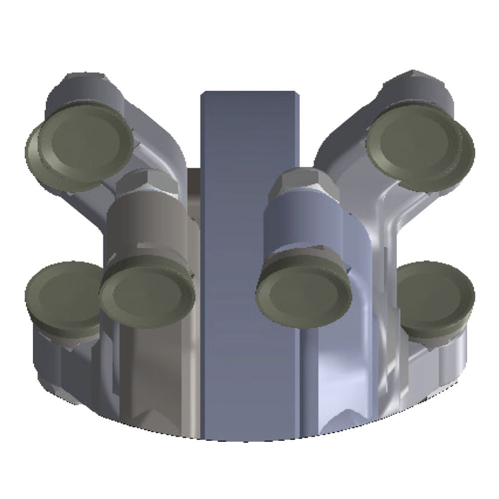 Reverse-S Wheel For Carlton 4400 (Straight Shaft)