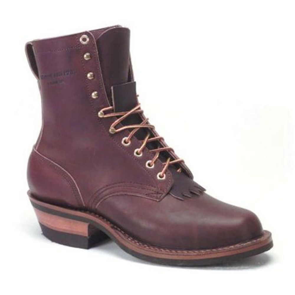 White’s 8” Stockman Mini-Vibram Boots (Brown)