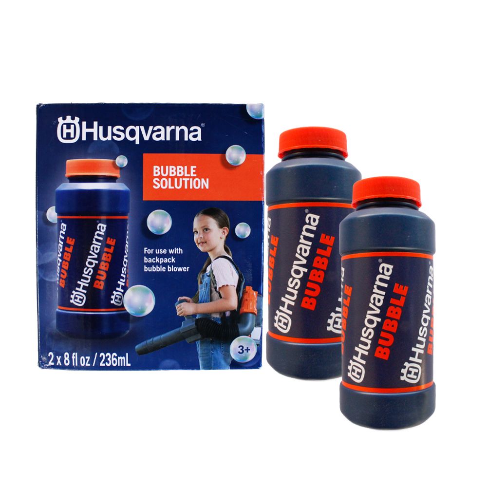 Husqvarna Bubble Solution for Toy Backpack Blower (2/8 oz Bottles) 531424002