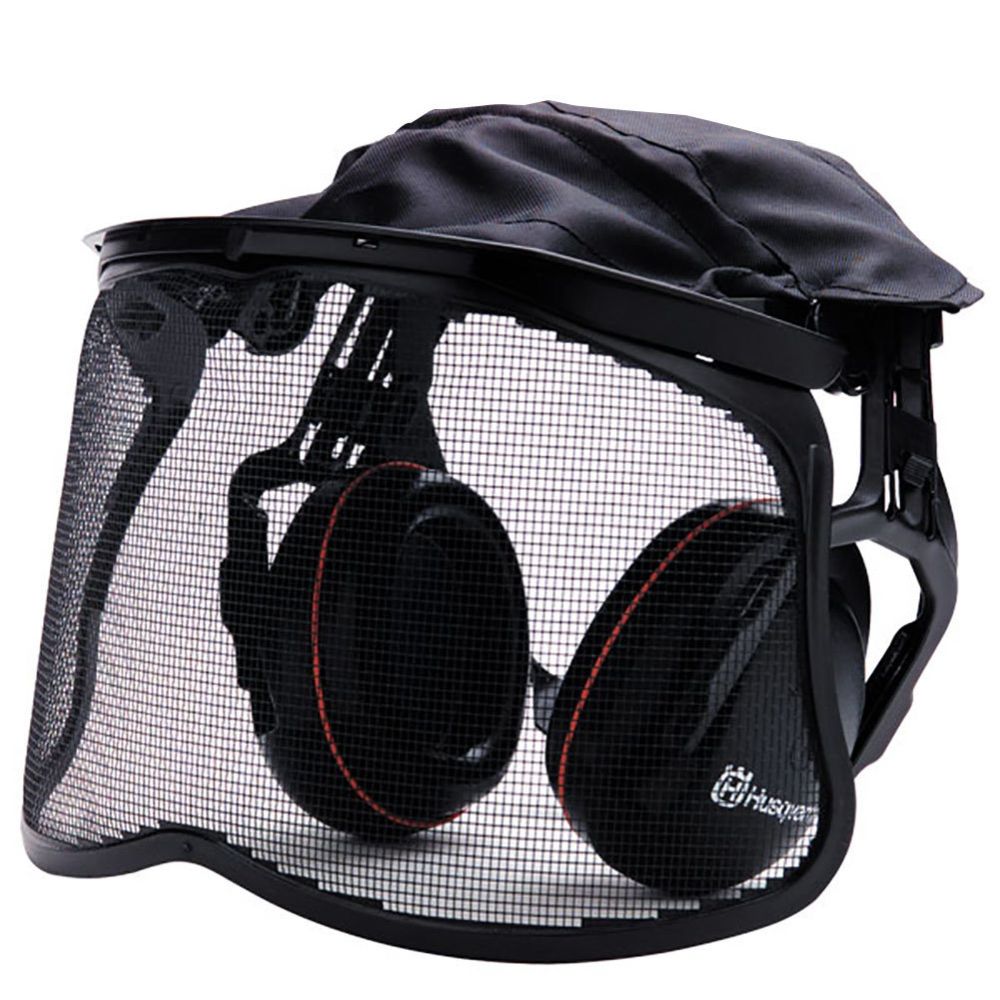 Husqvarna Earmuff Hearing Protection w/ Mesh Safety Visor