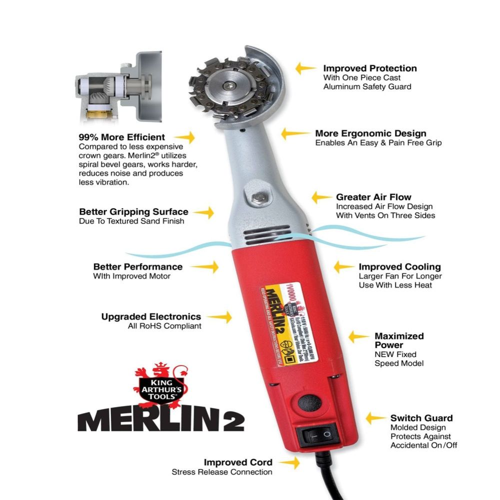 King Arthur's Merlin2 Universal Carving Set (110 Volt) 10005