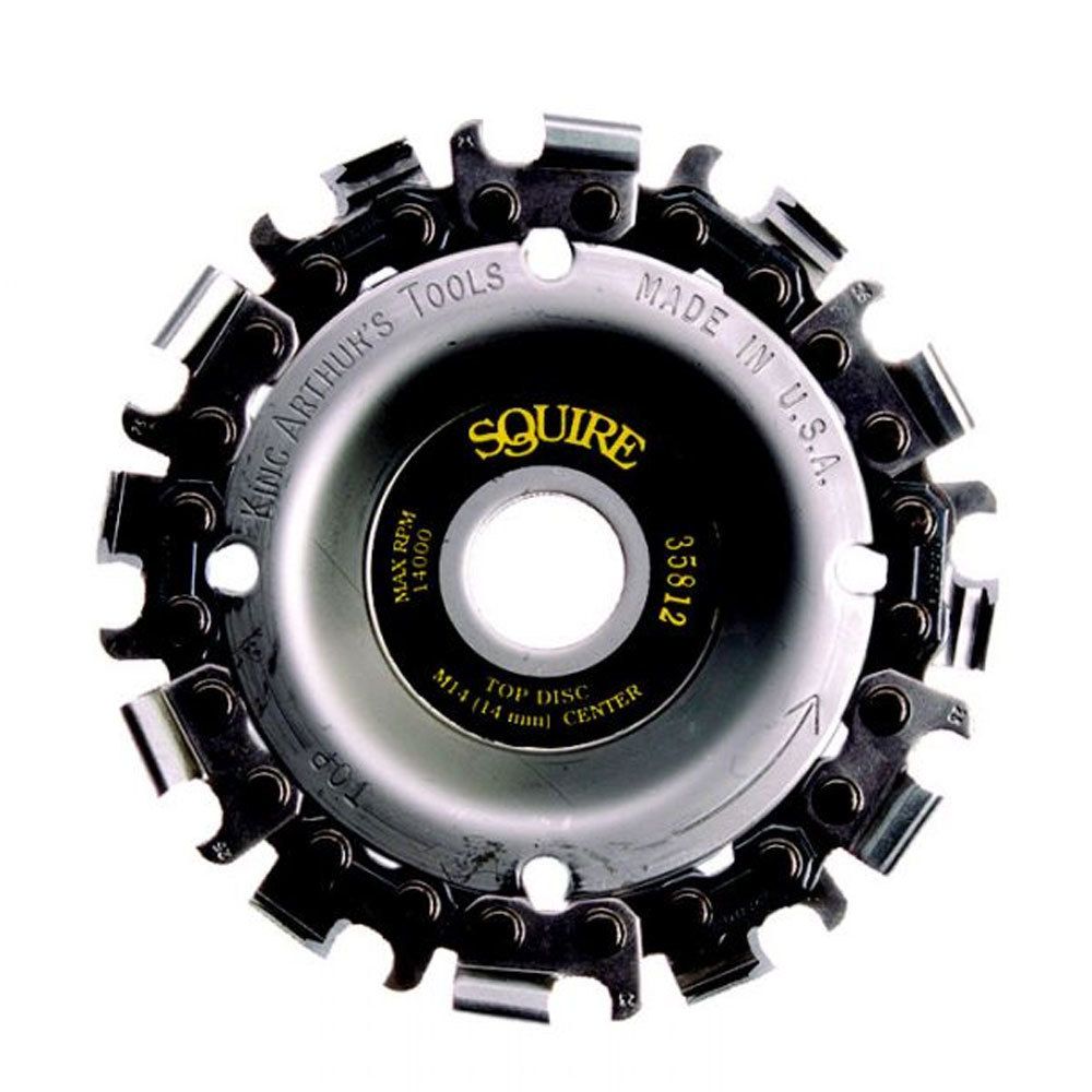 King Arthur's Squire 3-1/2" Wood Carving Discs (5/8" Bore) 12 Tooth Coarse 35812