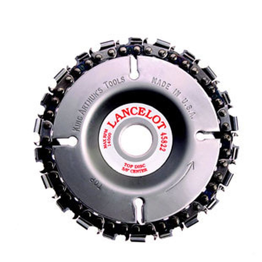 King Arthur's Lancelot 4" Wood Carving Discs (5/8" Bore) 22 Tooth Fine 45822