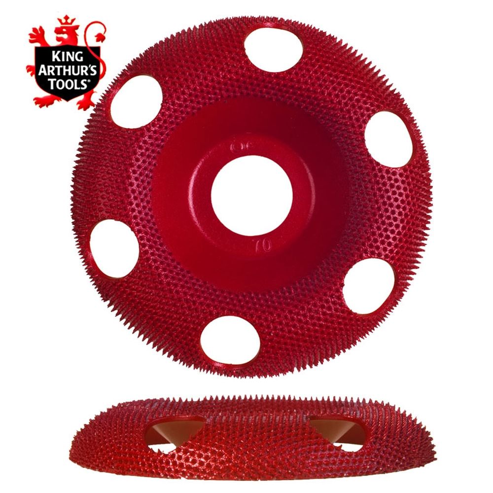 King Arthur's Holey Galahad 4" Round Carbide Carving Disc (7/8" Bore) Medium 47852