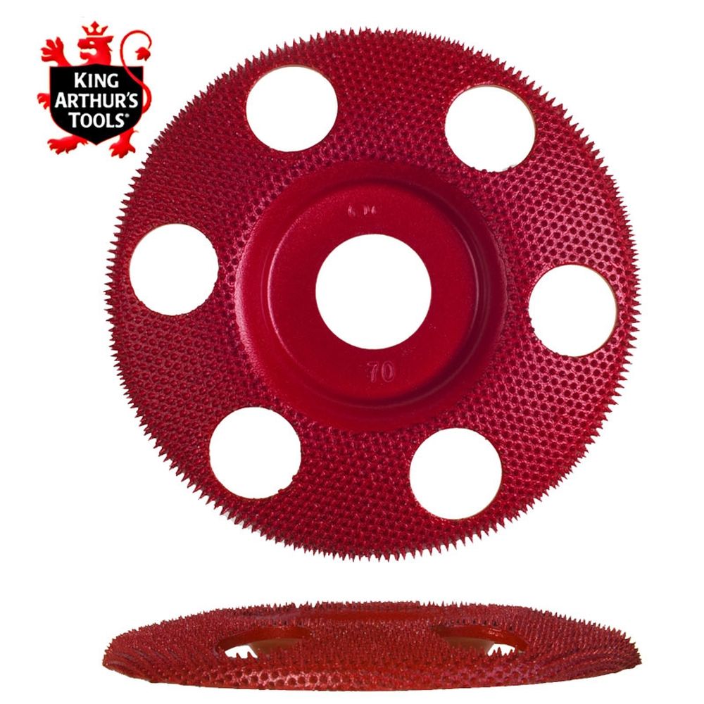 King Arthur's Holey Galahad 4" Flat Carbide Carving Disc (7/8" Bore) Medium 47872