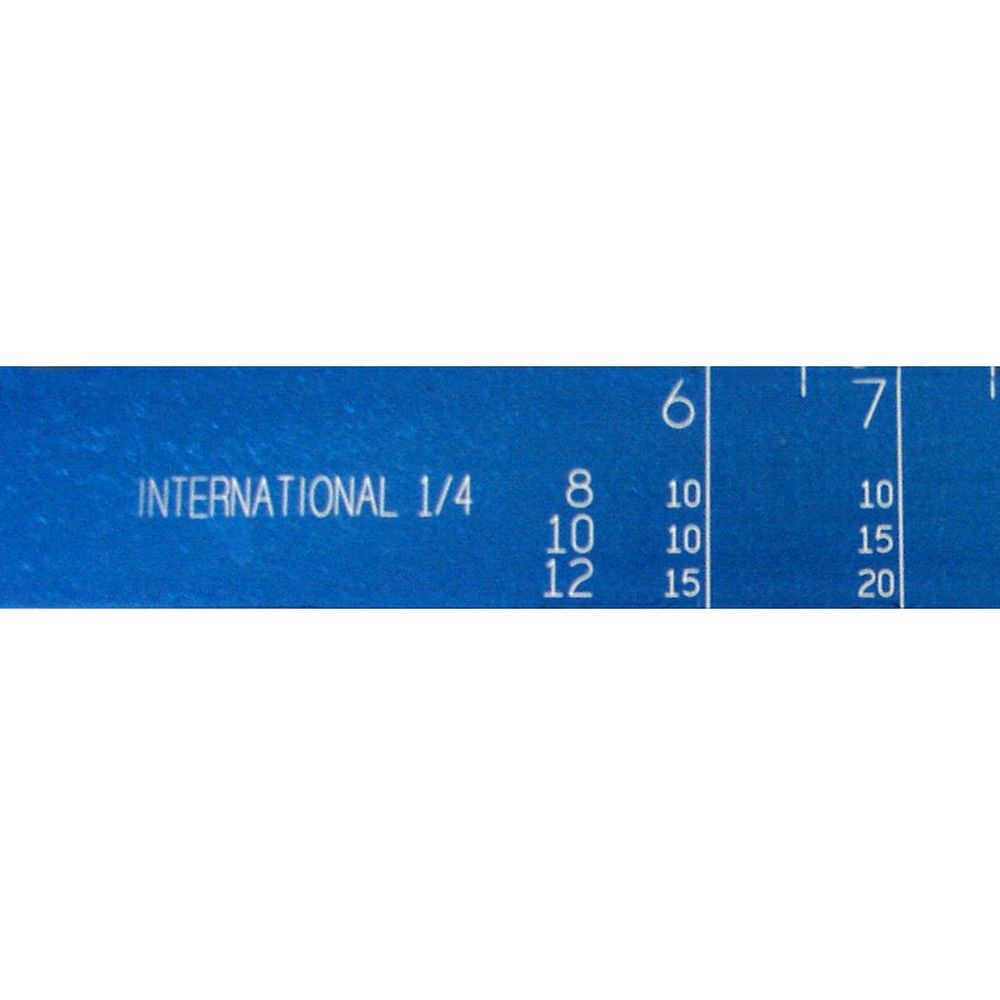 Logrite Aluminum International 1/4 Log Scale