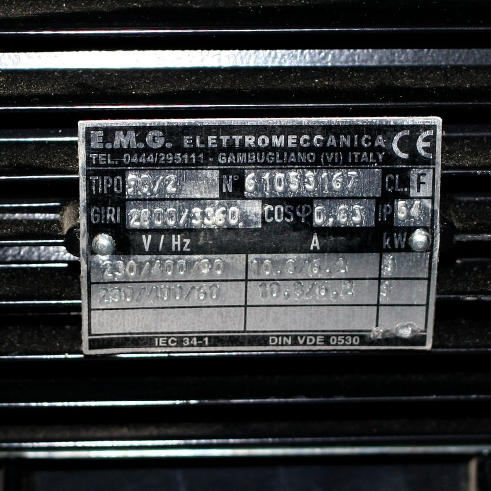 Logosol Motor 230V/400V/60Hz 3Kw (3-Phase) Upper/Lower