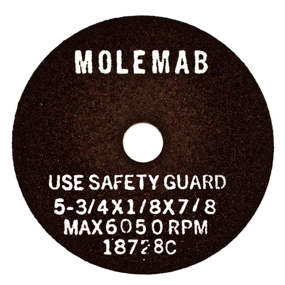 Molemab Resinoid Aluminum Oxide Grinding Wheel (5-3/4" x 1/8")
