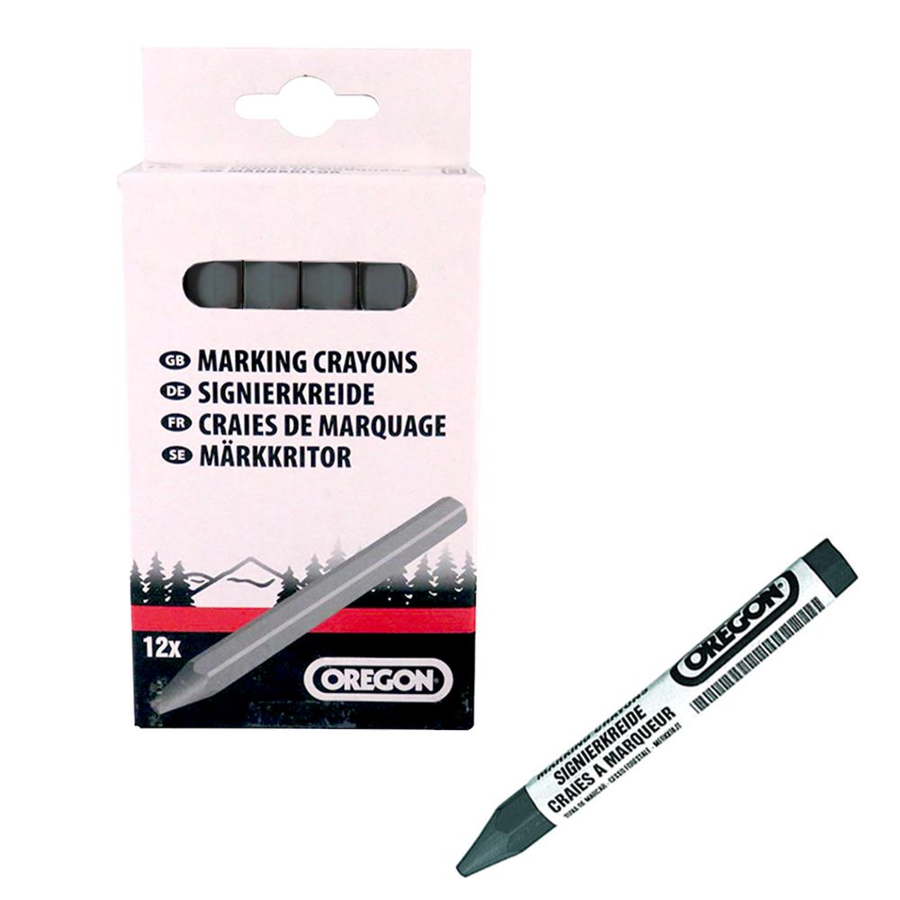 Oregon Marking Crayons (Black) Box of 12