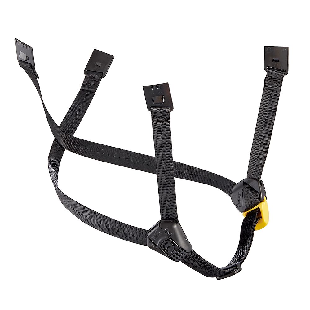Petzl Dual Chinstrap for Vertex/Strato Helmets A010FA02 (Black & Yellow Extended)