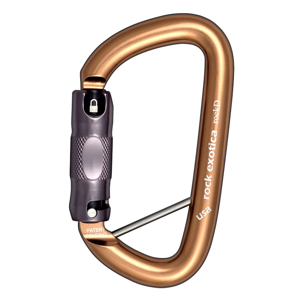 Rock Exotica RockD Lanyard-Pin Auto-Lock Aluminum Carabiner C2 LPA