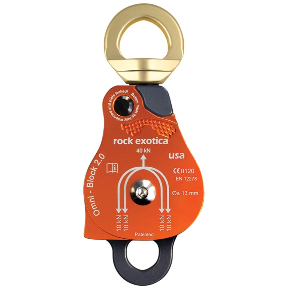 Rock Exotica Omni Block (2" Sheave) Double Pulley P53 D