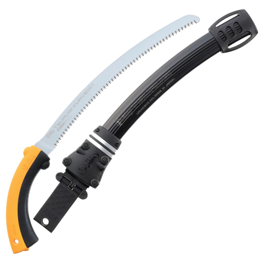 Silky Tsurugi 13" (330mm) Curved Pruning Saw & Scabbard (Medium Teeth