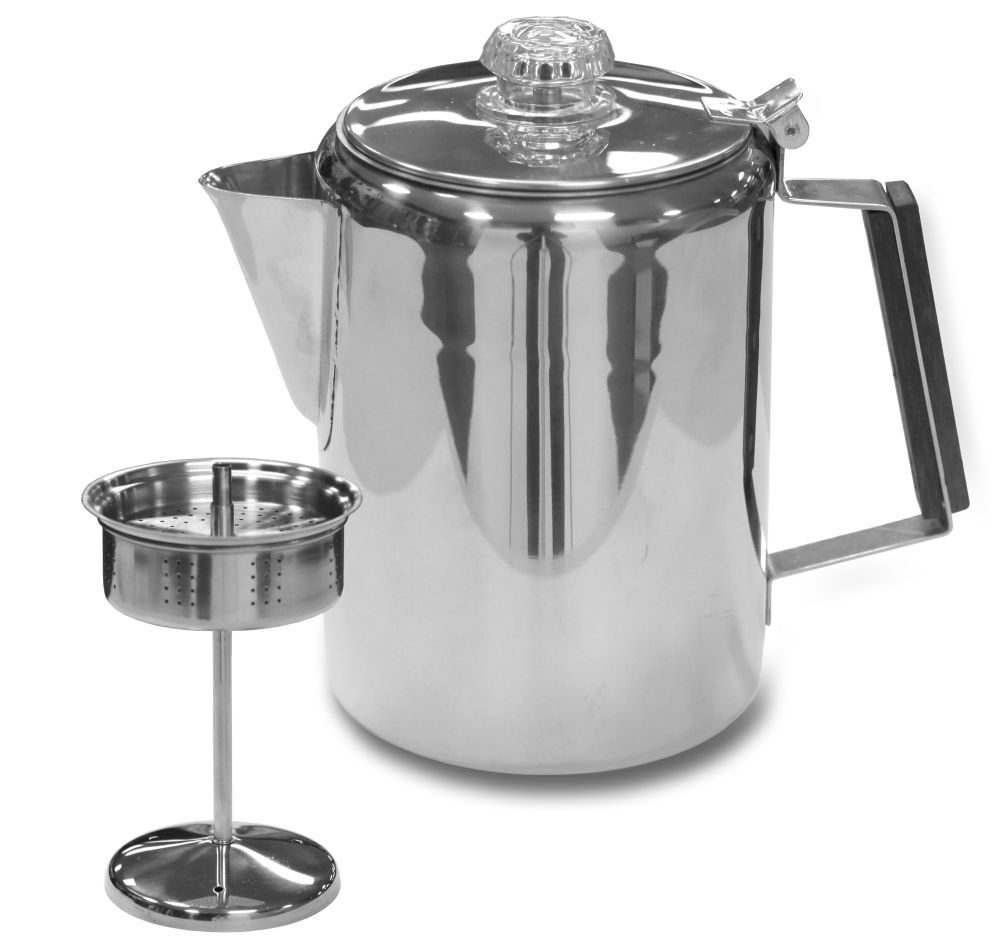 Stainless Steel Percolator Coffee Pot-9 Cup