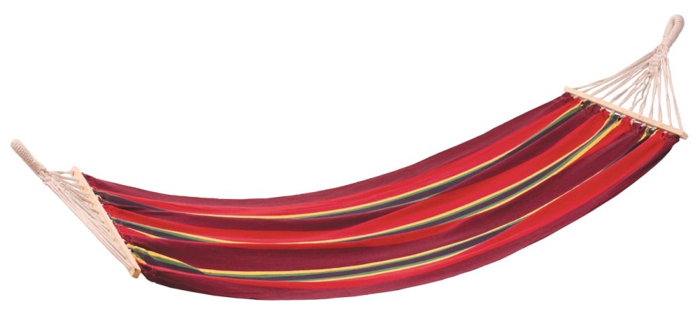 Bahamas Cotton Hammock-Single-Burgundy-78 X 37"