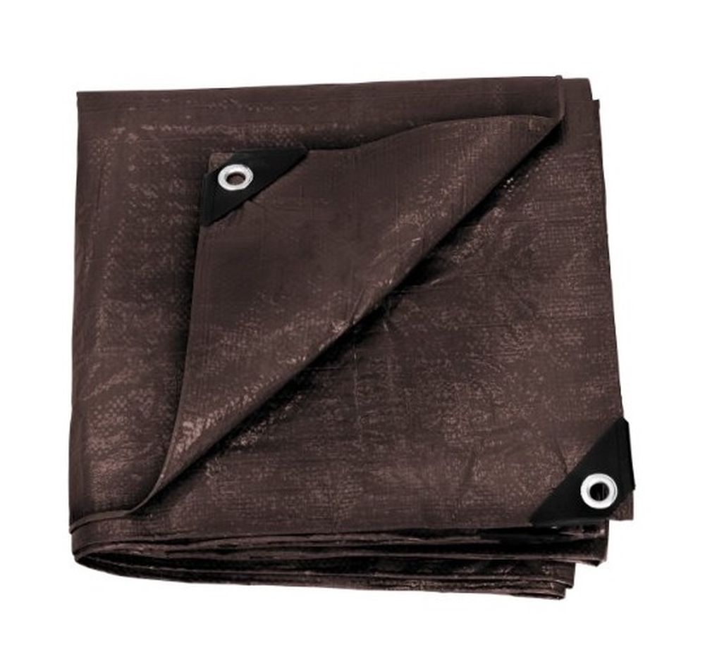 Rip Stop Tarp-16 Ft X 20 Ft-Brown-Standard Duty