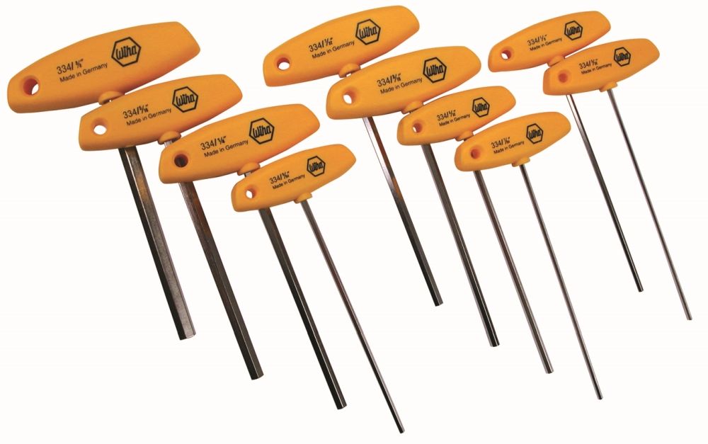 Wiha Hex Inch T-Handle 10 Pc. Set