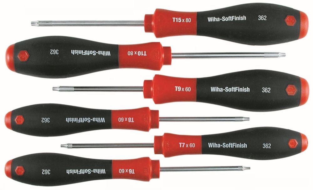 Wiha TorxÂ® SoftFinishÂ® Screwdriver 6 Pc. Set - 36201