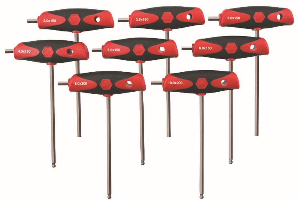 Wiha Soft Grip Dual Drive T-Handle 8 Pc. Set - 54095