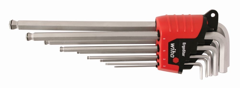 Wiha MagicRing® Ball End Hex L-Key 9 Pc. Set
